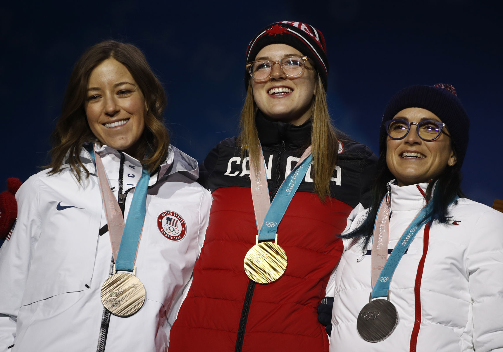 Pyeongchang Olympics Medals Ceremony Freestyle Skiing Women